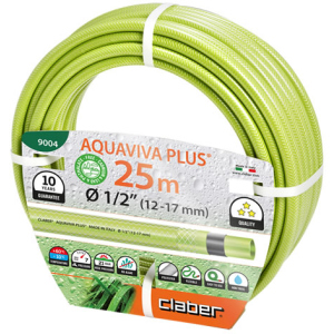 Шланг поливочный Claber Aquaviva Plus 1/2" 25 м Салатовый (90040000)