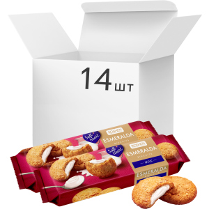 Упаковка печива Roshen Lovita Soft Cream Cookies milk 170 г х 14 шт (4823077633379) в Одесі