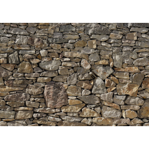 Фотообои бумажные Komar Stone Wall (Каменная стена) 368х254 см (8-727) лучшая модель в Одессе