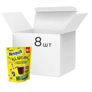 Упаковка какао-напитка Nesquik Сахар тростниковый 168 г х 8 шт (7613036825665)