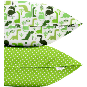 Набір наволочок Cosas Set Pillow Dino Dots Green 50х70 2 шт (4822052023662) ТОП в Одесі