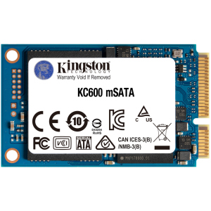 Kingston SSD KC600 1TB mSATA SATAIII 3D NAND TLC (SKC600MS/1024G)