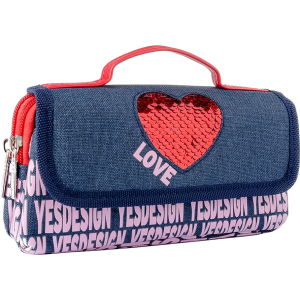 Пенал м'який YES WL-01 Love (532936) в Одесі