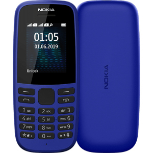 Мобільний телефон Nokia 105 TA-1203 Single Sim 2019 Blue в Одесі