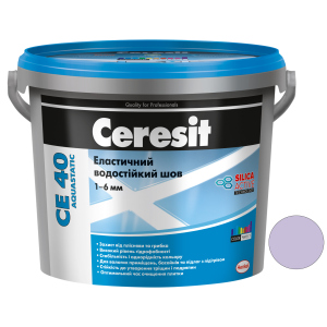Затирка для швів Ceresit CE 40 Aquastatic 90 2 кг (відро) Фіолетова (CR2123406) в Одесі