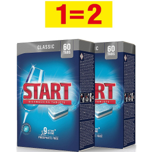 Таблетки для посудомийної машини Start Classic 60 шт + 60 шт (0501081800046) ТОП в Одесі