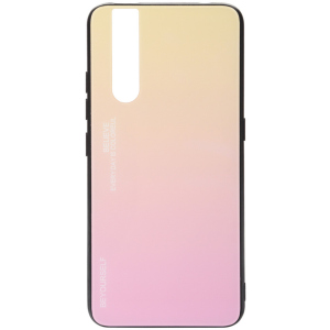 Панель BeCover Gradient Glass для Vivo V15 Pro Yellow-Pink