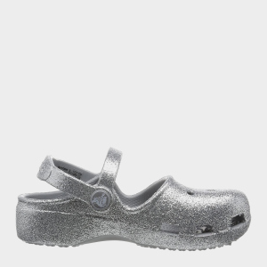 Кроксы Crocs Girl's Karin Sparkle Clog 202884-040-C4 19-20 Серые (6447194822720)