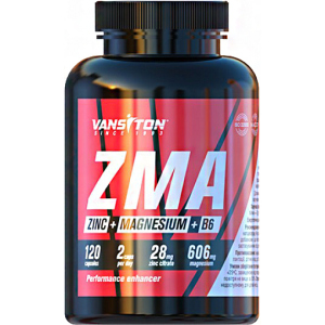 Бустер тестостерону Vansiton ZMA (Магній + Цинк + В6) 120 капсул (4820106592188) ТОП в Одесі