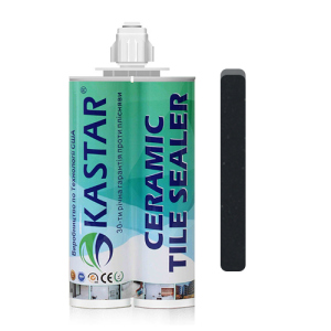 Двокомпонентна епоксидна фуга затірка Kastar Ceramic Tile Sealant Black Pearl/Чорний, 400мл. краща модель в Одесі