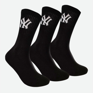 Носки New York Yankees 3 pk Crew 15100002-1002 31-34 р 3 пары Черные (8718984009002) надежный