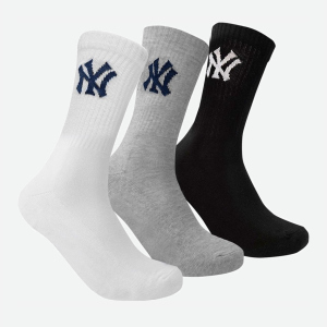 Носки New York Yankees 3 pk Crew 15100002-1003 39-42 р 3 пары Черный/Белый/Серый (8718984009125)