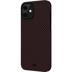 Панель Pitaka MagEZ Case Twill Apple iPhone 12 mini Black/Red (KI1203) ТОП в Одесі