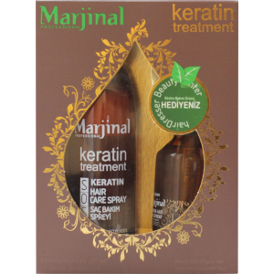 купити Набір для волосся Marjinal Keratin Treatment Кератинова олія+спрей (73938) (8697426739380)