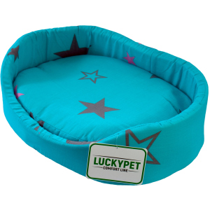 Лежак для собак і кішок Lucky pet №6 Макс 54x76x15 см Бірюзовий (4820224212180) в Одесі