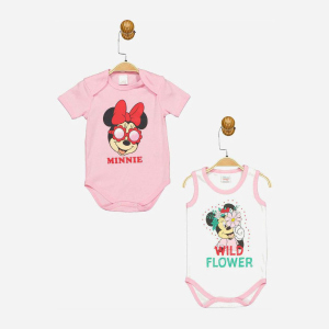 Боді Disney Minni Mouse MN17331 86-92 см 2 шт Біло-рожеве (8691109875174) в Одесі