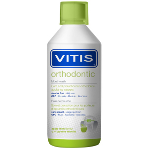 Ополіскувач для ротової порожнини Dentaid Vitis Orthodontic 500 мл (8427426046757/8427426061972) краща модель в Одесі