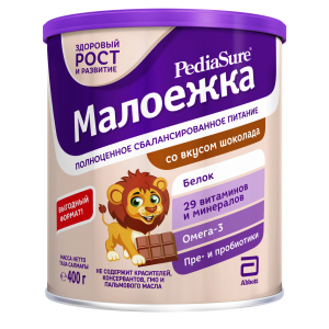 хорошая модель Сухая смесь PediaSure Малоежка со вкусом шоколада 400 г (8710428015990)