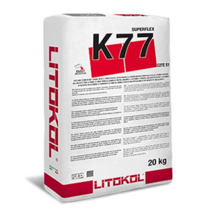 Клей на цементной основе Litokol SUPERFLEX K77 20кг (K77G0020) Серый в Одессе