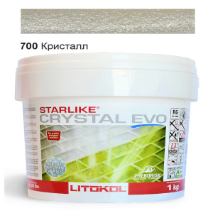 Эпоксидная затирка Litokol Starlike EVO Crystal 700 Кристалл (Хамелеон) 1кг ТОП в Одессе