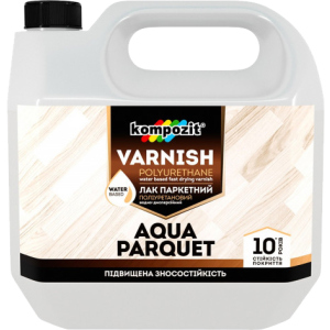 Лак паркетний Kompozit AQUA PARQUET Глянсовий 1 л (4820085741898) краща модель в Одесі