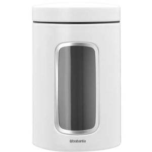 Ємність із кришкою для продуктів Brabantia Window Canister біла 1.4 л (306082)