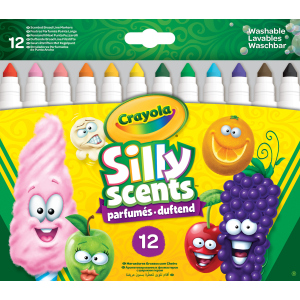 Набір фломастерів Crayola Silly Scents Washable Тонка лінія з ароматом 12 шт (256352.012) (0071662183370) краща модель в Одесі