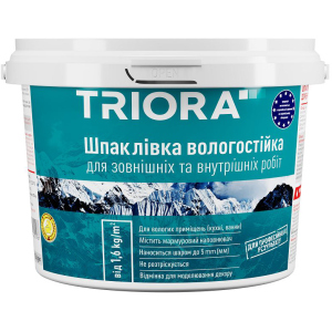 Шпаклівка вологостійка TRIORA Акрилова 8 кг Біла (4823048024489) в Одесі