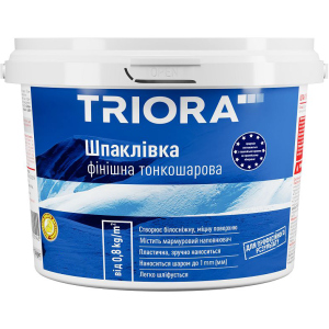 Шпаклівка фінішна TRIORA Тонкошарова 5 кг Біла (4823048021969) краща модель в Одесі