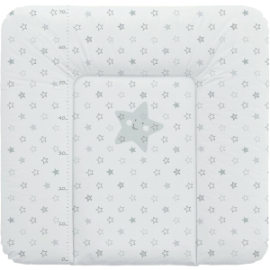 Матрац пеленальний на комод Ceba Baby 75x72 см м'який Stars Grey (W-144-066-260) краща модель в Одесі