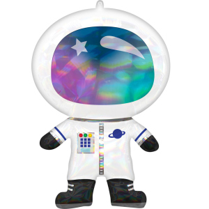 Кулька повітряна Amscan Iridescent Astronaut P40 (4119601) краща модель в Одесі