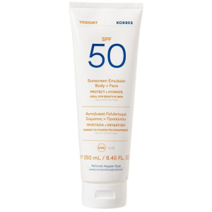 Сонцезахисна емульсія для обличчя та тіла Korres SPF50 250 мл (5203069098291) ТОП в Одесі