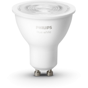 Розумна лампа Philips Hue GU10, 5.2W(57Вт), 2700K, White, Bluetooth, димована, 2 шт (929001953506) в Одесі