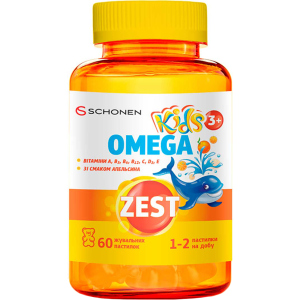 Зест ZEST Kids Omega Вітаміни №60 жувальних платівок (000001226) ТОП в Одесі