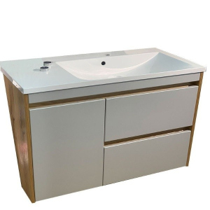 Тумба Fancy Marble Wega 90 з умивальником Amelia 900 L/R