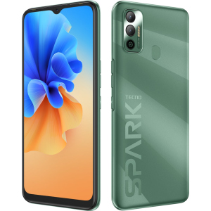 Мобільний телефон Tecno Spark 7 4/64GB NFC Spruce Green краща модель в Одесі