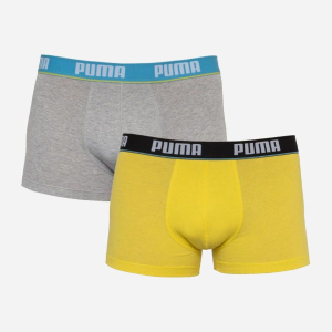 Набор трусов Puma Basic Trunk 2P 521025001-006 2 шт S Серый с желтым (8718824807102) ТОП в Одессе