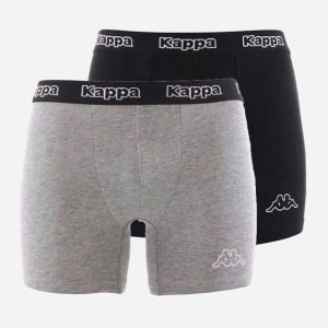 Труси-шорти Карра Boxers 2-Pack 304JB30-927 XL 2 шт Black/Mid Grey (8002390431794) краща модель в Одесі