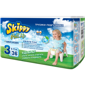 Трусики-підгузки дитячі Skippy Розмір 3 6-11 кг 36 шт (6957931417268)