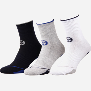 Набір шкарпеток Sergio Tacchini 93241741-2 39-42 3 пари Сірий/Синій (3349600161528) ТОП в Одесі