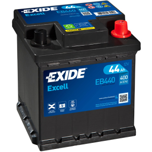 Автомобильный аккумулятор Exide Excell 44 А·ч Ев (-/+) Euro (400EN) (EB440)