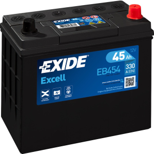 Автомобильный аккумулятор Exide Excell без нижнего бурта 45 А·ч Ев (-/+) Asia (330EN) (EB454) рейтинг