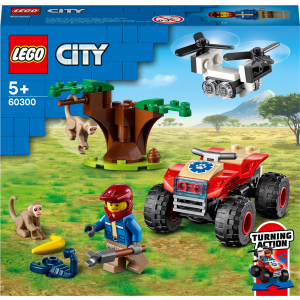 Конструктор LEGO City Рятувальний всюдихід для звірів 74 деталей (60300) надійний