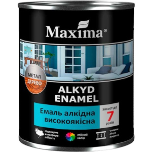 Емаль алкідна високоякісна Maxima 2.3 кг. Горіхова (4823083307424) краща модель в Одесі