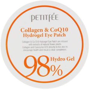 Гідрогелеві патчі для очей Petitfee Collagen &amp; Co Q10 Hydrogel Eye Patch Колаген-Коензим 60 шт (8809239800458) краща модель в Одесі