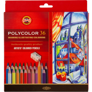 Художественные карандаши Koh-i-Noor Polycolor 36 цветов картонная упаковка (3835) ТОП в Одессе