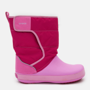 Чоботи Crocs Kids Lodge Point Snow Boot K 204660-6LR-J4 36-37 Рожеві (191448212930_9001046483506) в Одесі