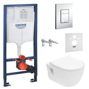 Інсталяція GROHE Rapid SL 38772001 + унітаз VOLLE Altea Rimless 13-64-267 + сидіння Slim Soft Close +37131000 ТОП в Одесі