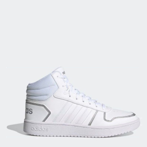 Черевики Adidas Hoops 2.0 Mid FY6023 39 (7) 25.5 см Ftwwht/Ftwwht/Silvmt (4064039171007) в Одесі