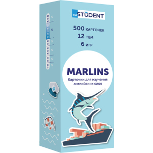 Карточки для изучения английского языка English Student Marlins (9786177702459) ТОП в Одессе